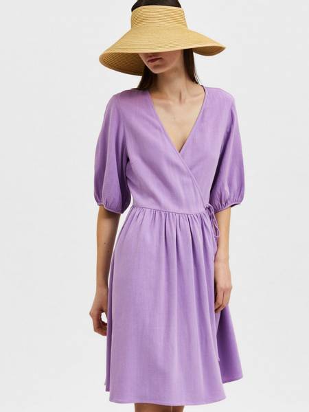 Bilde av Slframi 2/4 Wrap Dress - Lilla